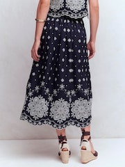 Boden Verity Broderie Poplin Skirt - Image 3 of 6