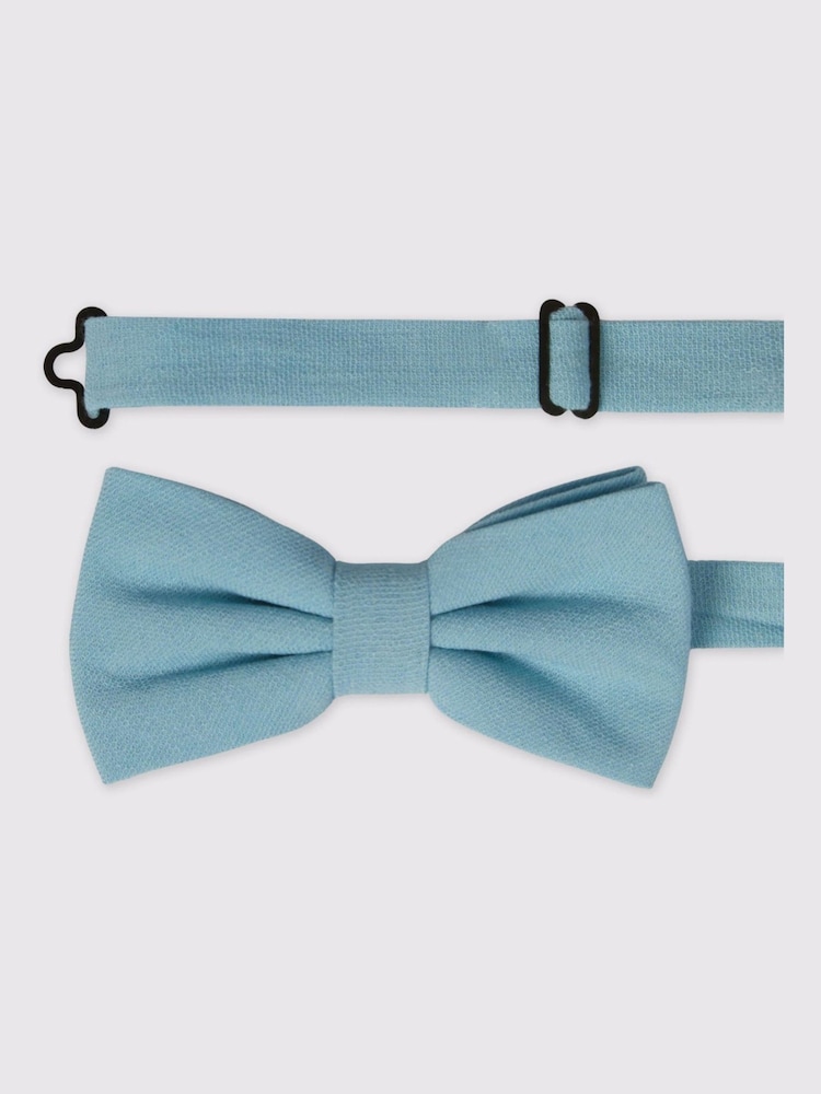 Antique Rogue Blue Linen Blend Bow Tie - Image 1 of 1