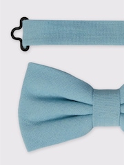Antique Rogue Blue Linen Blend Bow Tie - Image 2 of 2