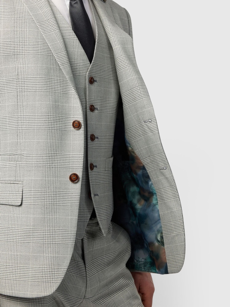 Antique Rogue Grey Monochrome Check Jackets - Image 4 of 4