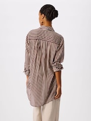 Whistles Red Stripe Long Sleeve Beach Shirt - Image 2 of 5