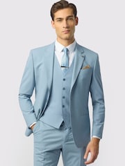 Ted Baker Tailoring Blue Panama Jacket - Image 1 of 5