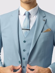 Ted Baker Tailoring Blue Panama Jacket - Image 4 of 5