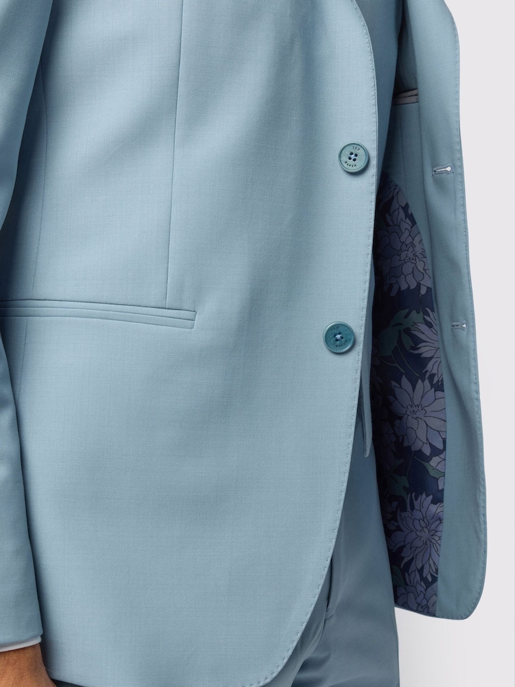 Ted Baker Tailoring Blue Panama Jacket - Image 5 of 5