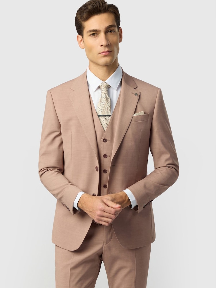 Ted Baker Tailoring Pink Panama Jacket - Image 1 of 5
