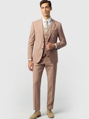 Ted Baker Tailoring Pink Panama Jacket - Image 2 of 5