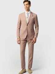 Ted Baker Tailoring Pink Panama Jacket - Image 3 of 5