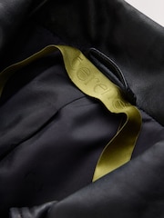 CERENE Wilma Black Real Leather Short Trench Jacket - Image 7 of 13