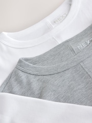 白／灰 - Black Cinch Waist Long Sleeve Tops 2 Pack - 圖片 9，共 10
