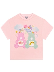 Character Pink Care Bears Short Sleeve Pyjamas - Image 2 of 12