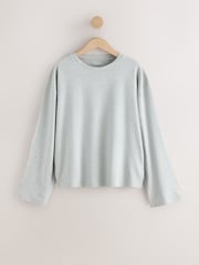 White/Black/Grey Long Sleeve Boxy T-Shirts 3 Pack - Image 7 of 11