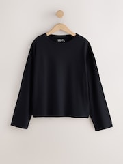 White/Black/Grey Long Sleeve Boxy T-Shirts 3 Pack - Image 9 of 11