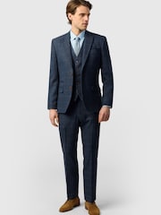 Antique Rogue Blue Ezra Check Jacket - Image 2 of 5