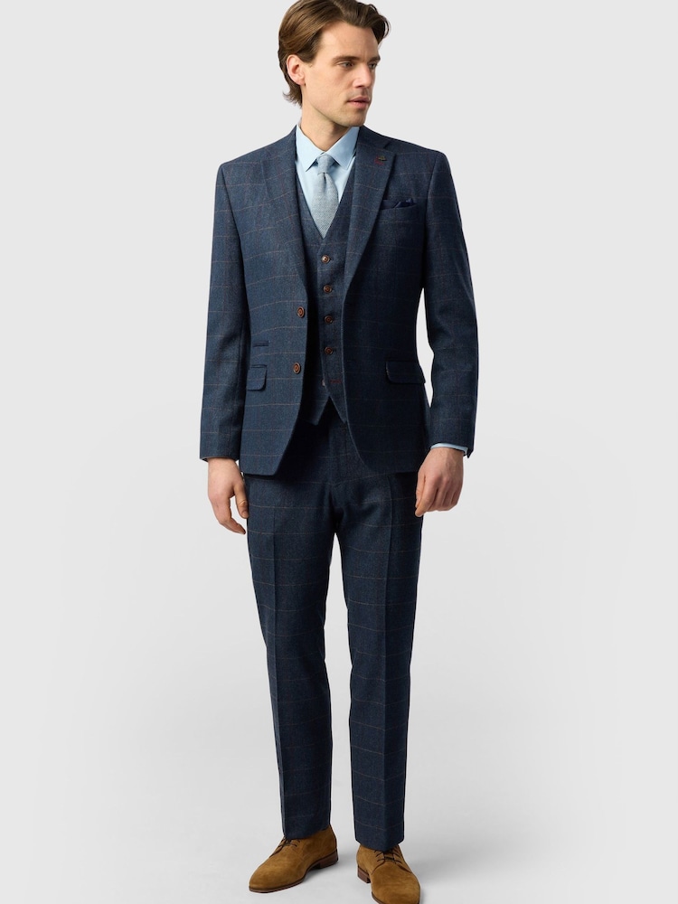 Antique Rogue Blue Ezra Check Jacket - Image 2 of 5