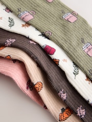 Autumn Conversational - Gerippte Socken im 5er-Pack - Bild 7 von 8