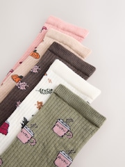 Autumn Conversational - Gerippte Socken im 5er-Pack - Bild 8 von 8