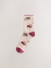 Charlie The Cockapoo Autumn Ankle Socks 4 Pack - Image 5 of 7
