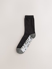 Grey Animal Footbed Ankle Socks 5 Pack - Image 3 of 8