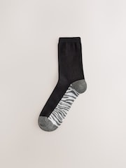 Grey Animal Footbed Ankle Socks 5 Pack - Image 4 of 8