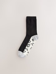 Grey Animal Footbed Ankle Socks 5 Pack - Image 5 of 8