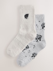 Hamish The Highland Cow Super Furry Cosy Socks 2 Pack - Image 1 of 5