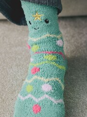 Christmas Tree Character Cosy Ankle Socks 2 Pack - Image 2 of 9
