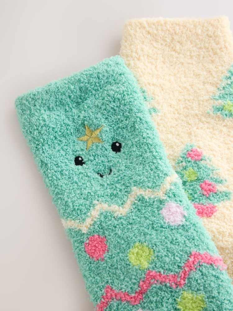 Christmas Tree Character Cosy Ankle Socks 2 Pack - Image 9 of 9