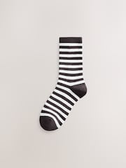 بني خطوط - حزمة من 2 جوارب صوف حراري - صورة 2 من 5