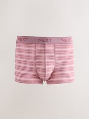 Blue/Green Stripe 5 Pack Hipster Cotton Rich Boxers - Image 2 of 9
