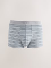 Blue/Green Stripe 5 Pack Hipster Cotton Rich Boxers - Image 4 of 9