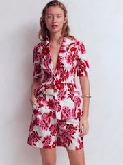 Boden Pink Chelsea Belted Tailored Shorts - Image 4 of 7