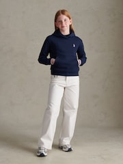 U.S. Polo Assn. Blue Double Horsemen  Over The Head Hoodie - Image 3 of 7