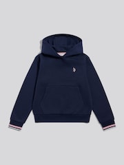 U.S. Polo Assn. Blue Double Horsemen  Over The Head Hoodie - Image 5 of 7