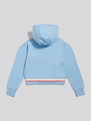 U.S. Polo Assn Blue Rainbow Stripe Double Horsemen Zip Hoodie - Image 6 of 7