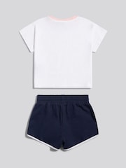 U.S. Polo Assn. Blue Script Graphic T-Shirt & Sweat Shorts Set - Image 2 of 3