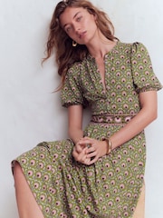 فستان جيرسيه متوسط الطول بطيّات Amber من Boden - Image 1 of 6