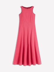 Boden Pink Annet Linen Blend Midi Dress - Image 7 of 7