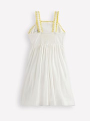 Boden Cream Logo Sun Dress - Image 2 of 3