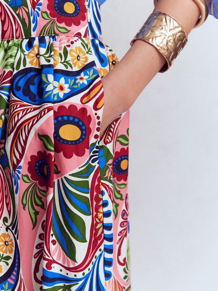 تنورة Abigail ماكسي بوبلين من Boden - Image 2 of 5 تنورة Abigail ماكسي بوبلين من Boden - Image 2 of 5