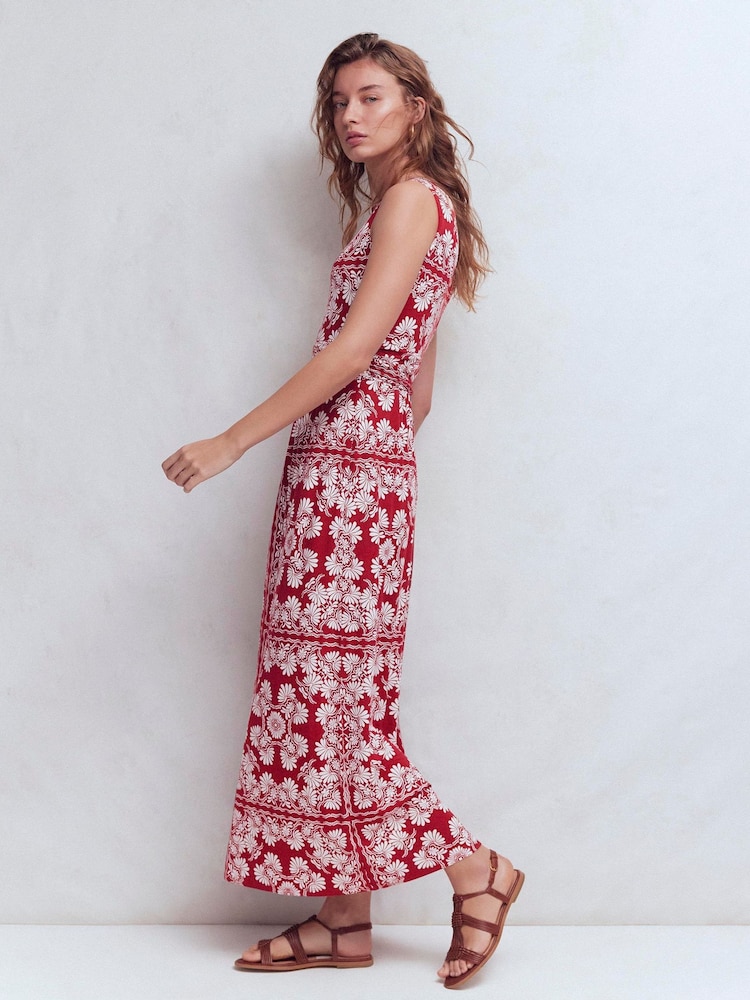 Boden Red Antonia Jersey Maxi Dress - Image 1 of 6