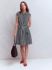 Boden Blue Honor Short Jersey Shirt Dress - Image 1 of 5