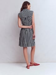 Boden Blue Honor Short Jersey Shirt Dress - Image 3 of 5