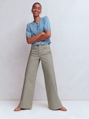 Boden Blue High Rise Wide Leg Jeans - Image 1 of 7