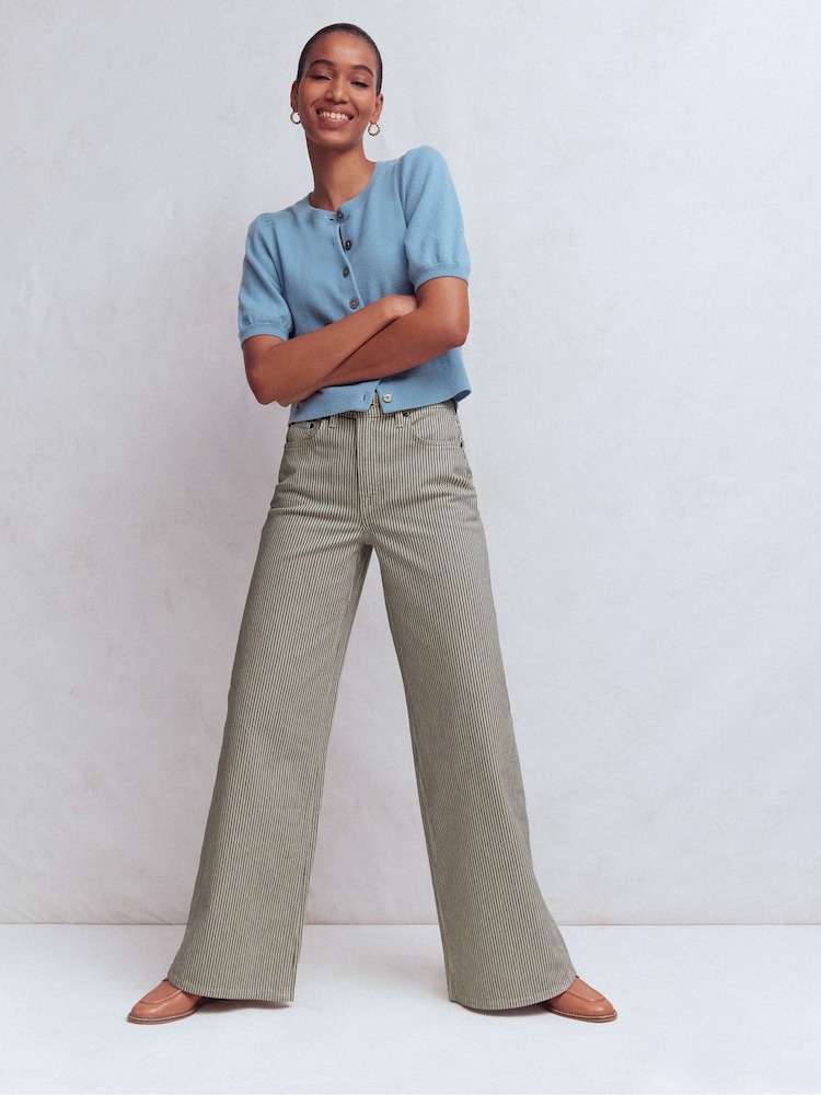 Boden Blue High Rise Wide Leg Jeans - Image 1 of 7