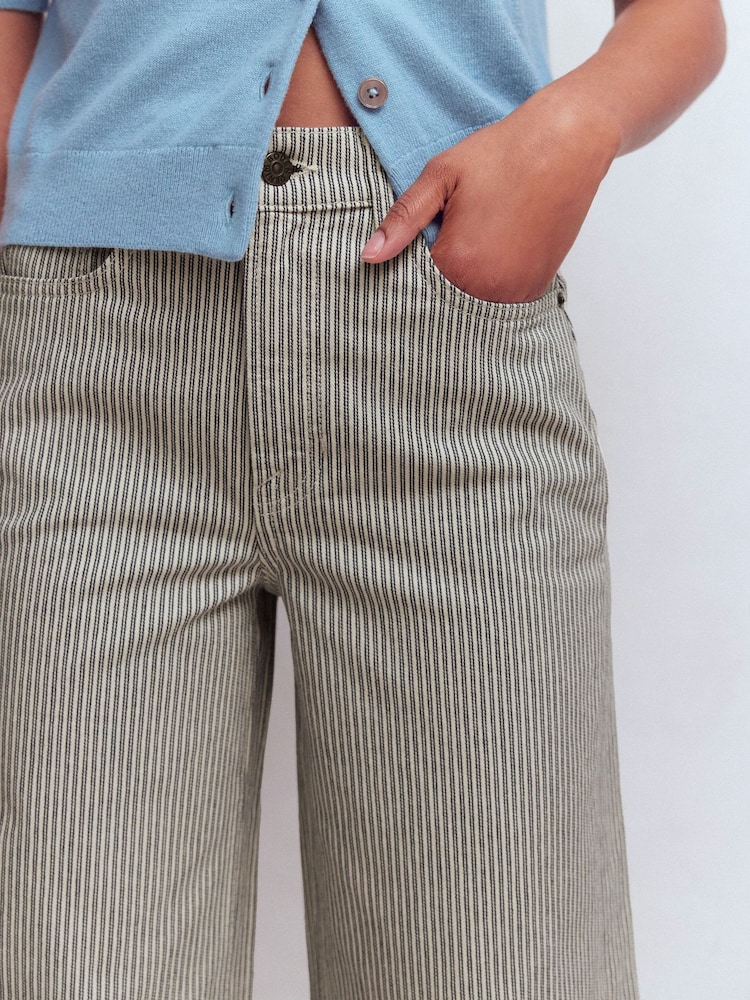 Boden Blue High Rise Wide Leg Jeans - Image 2 of 7