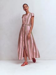 Boden Arabella リネンブレンドドレス - 画像 1 / 6