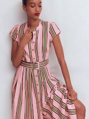 Boden Arabella リネンブレンドドレス - 画像 4 / 6