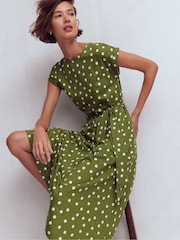 Boden Green Eve Jersey Midi Dress - Image 1 of 6