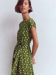 Boden Green Eve Jersey Midi Dress - Image 2 of 6