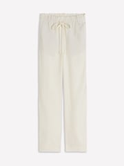 Boden Cream Islington Linen Crop Trousers - Image 6 of 6